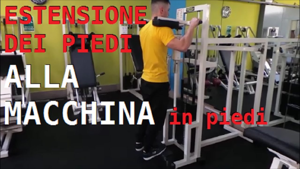 STANDING CALF ( ESTENSIONE DEI PIEDI ) - Gastrocnemio - Luigi Romanelli come eseguire esercizio
