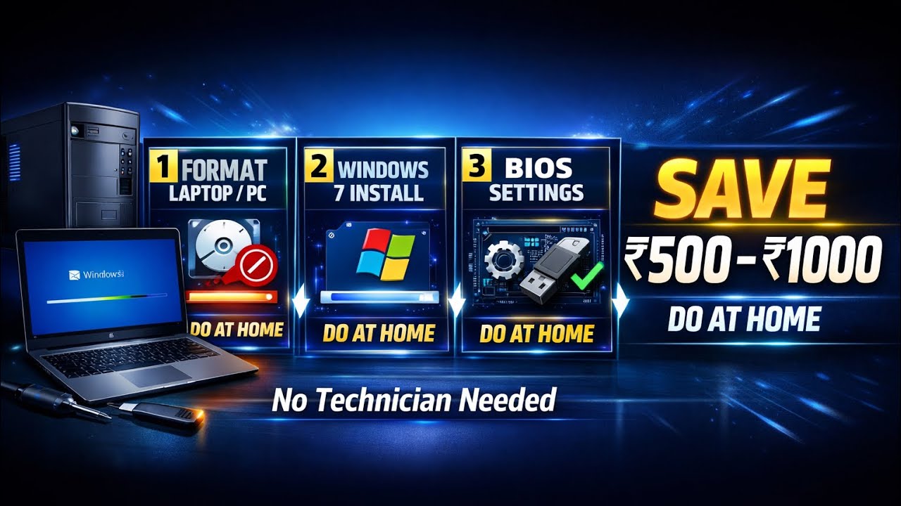 The Ultimate Windows Installation Guide: BIOS, Bootable USB, Format & Drivers! #tech #save #windows