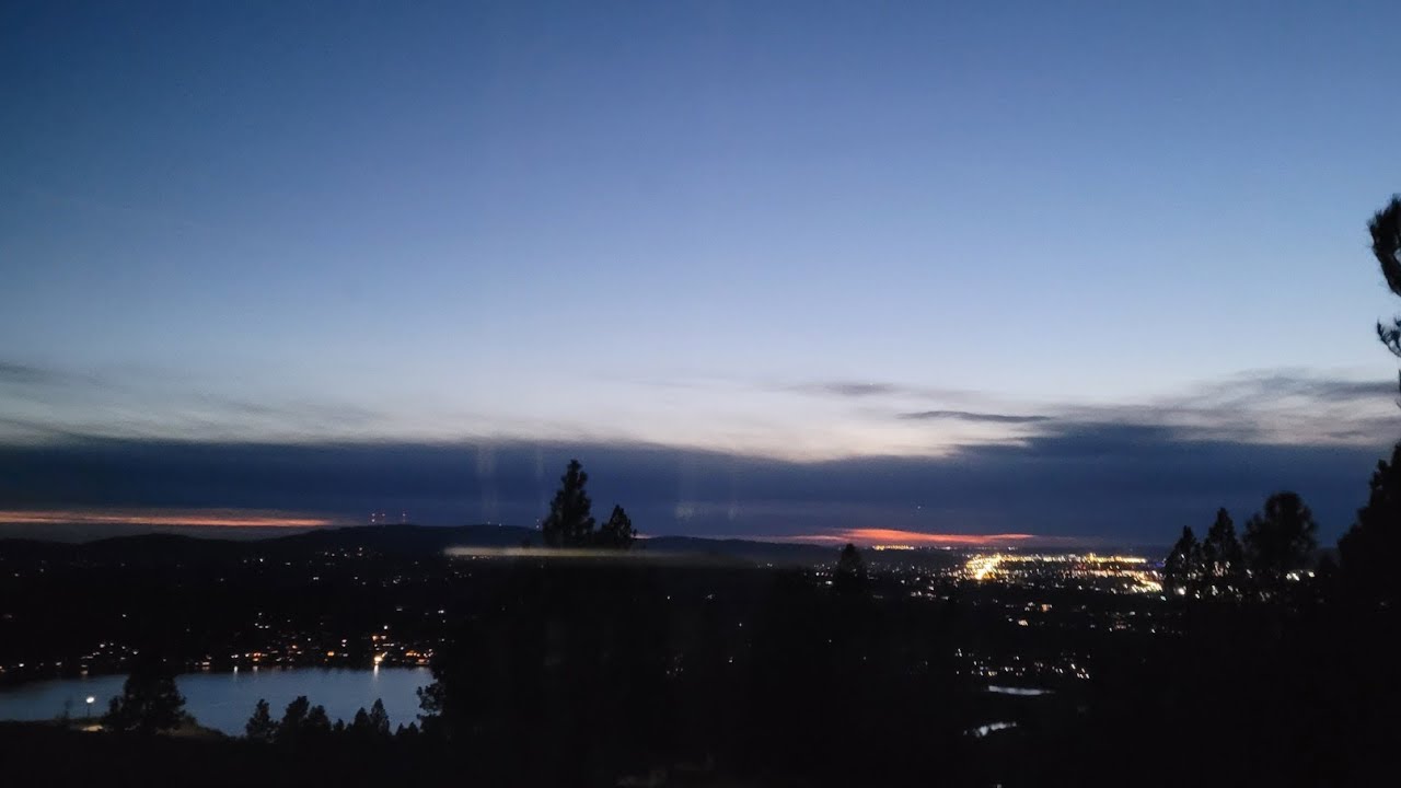 Evening Lights Liberty Lake Cam