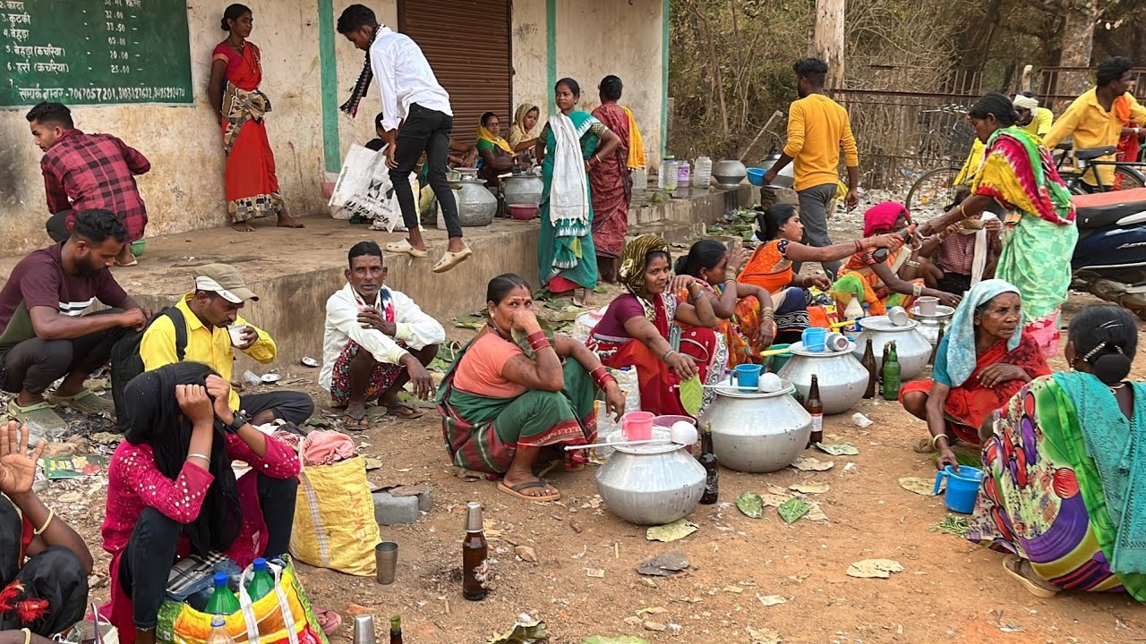 देशी शराब बाजार बस्तर नारायणपुर || Deshi Drink Bastar Local tribe Market
