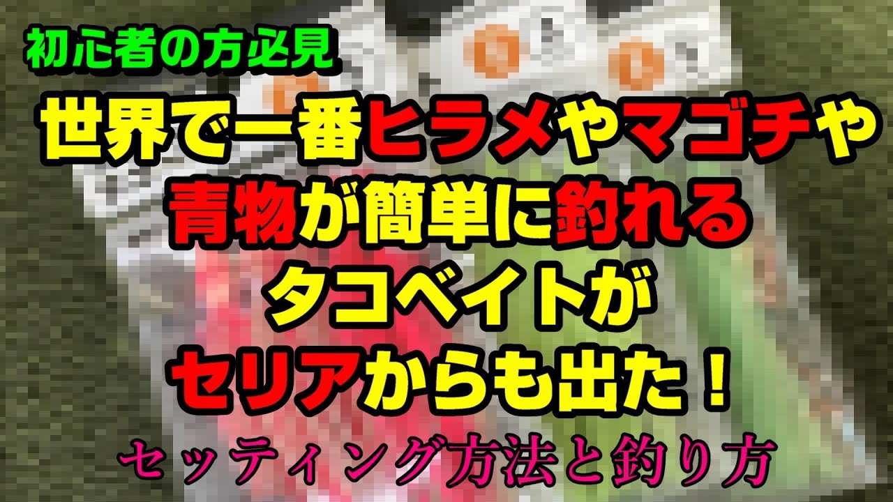 世界で一番ヒラメやマゴチや青物が簡単に釣れるタコベイトがセリアからも出た！【セッティング方法と釣り方】百均釣具　seria