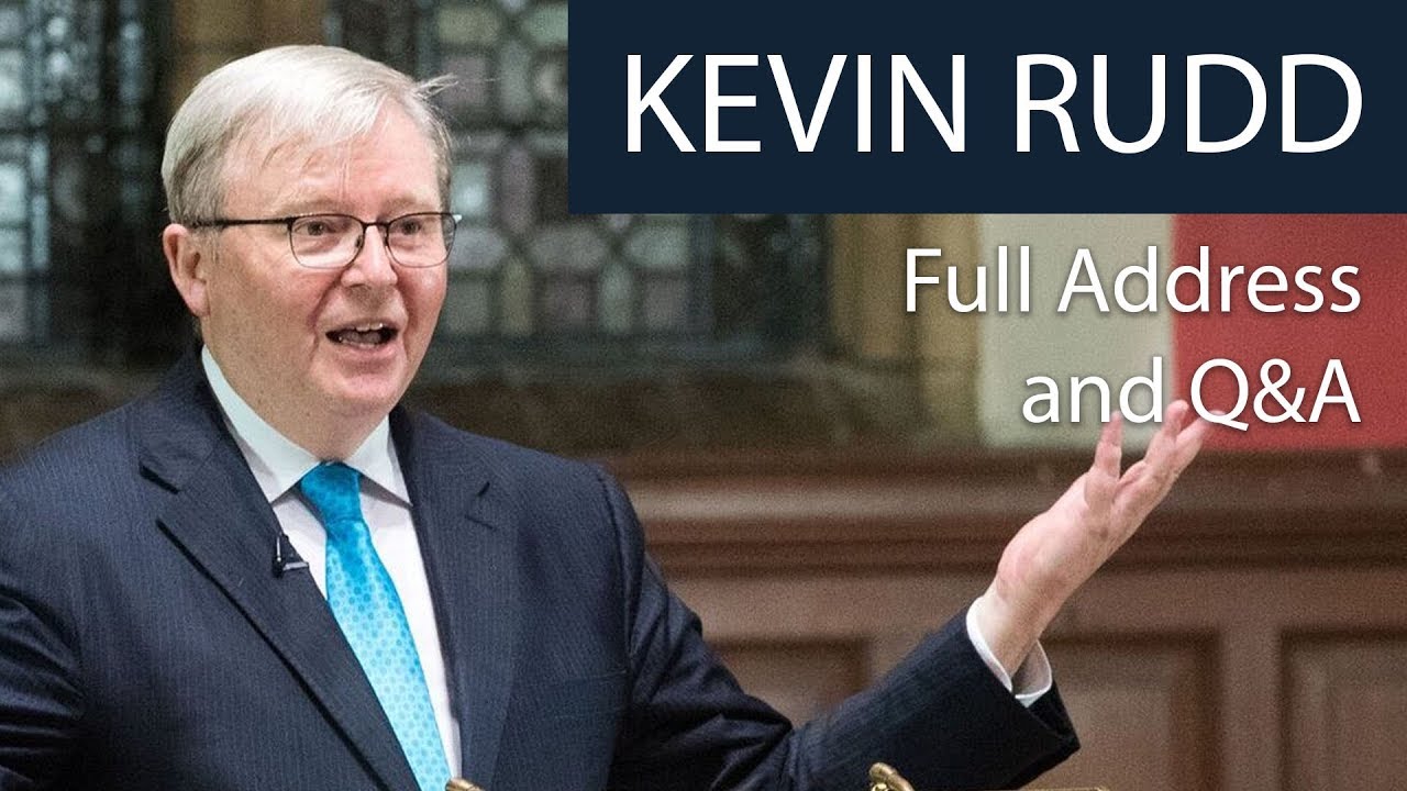 Kevin Rudd | Full Address and Q&A at The Oxford Union