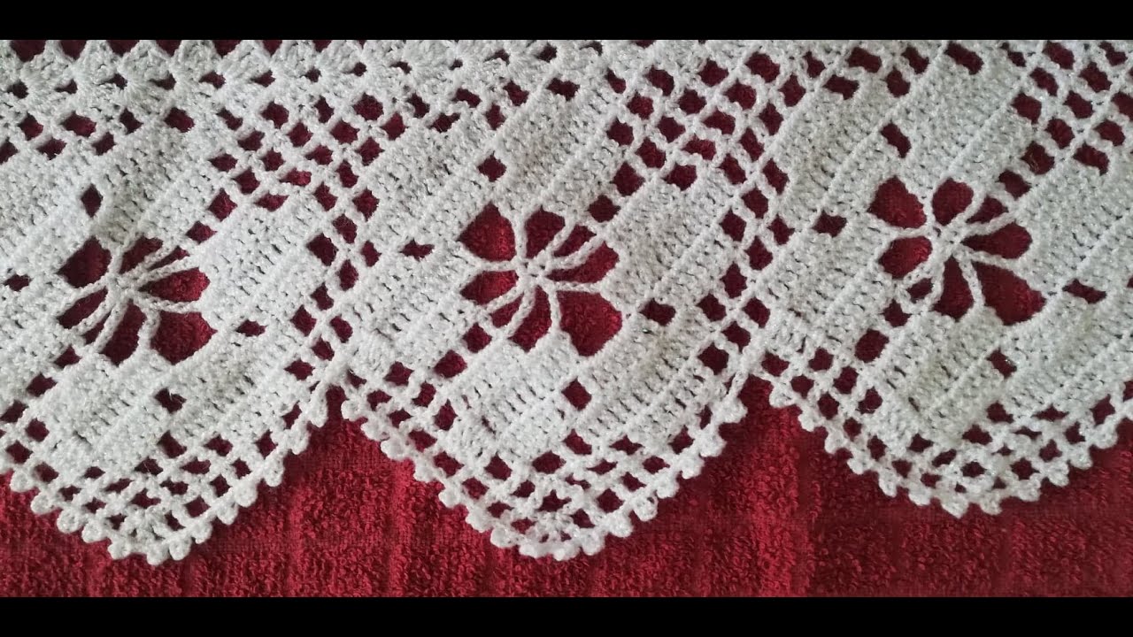 Puntilla #32 Flores grandes de una sola vuelta