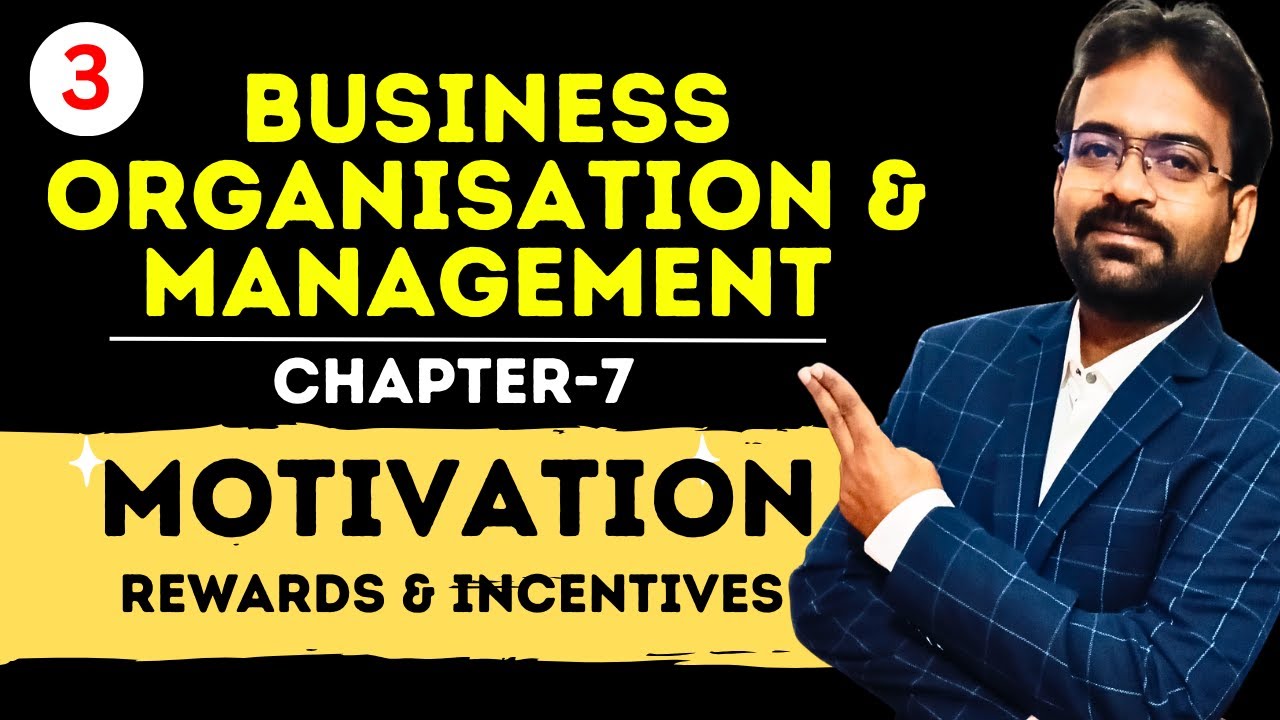 Motivation part-3 | Rewards and Incentives | Chapter-7 | Business Organisation & Management | Sem 1