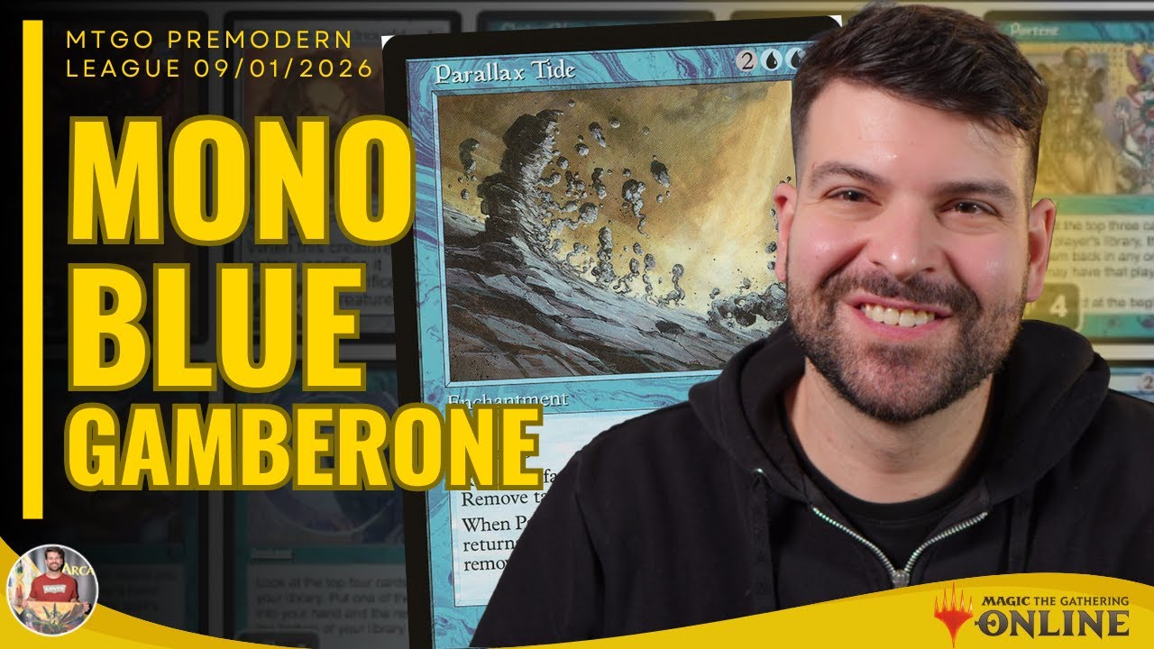 Is Parallax Tide THE BEST CARD in the Premodern? (Italian Commentary) | MTGO League 09/01/2026