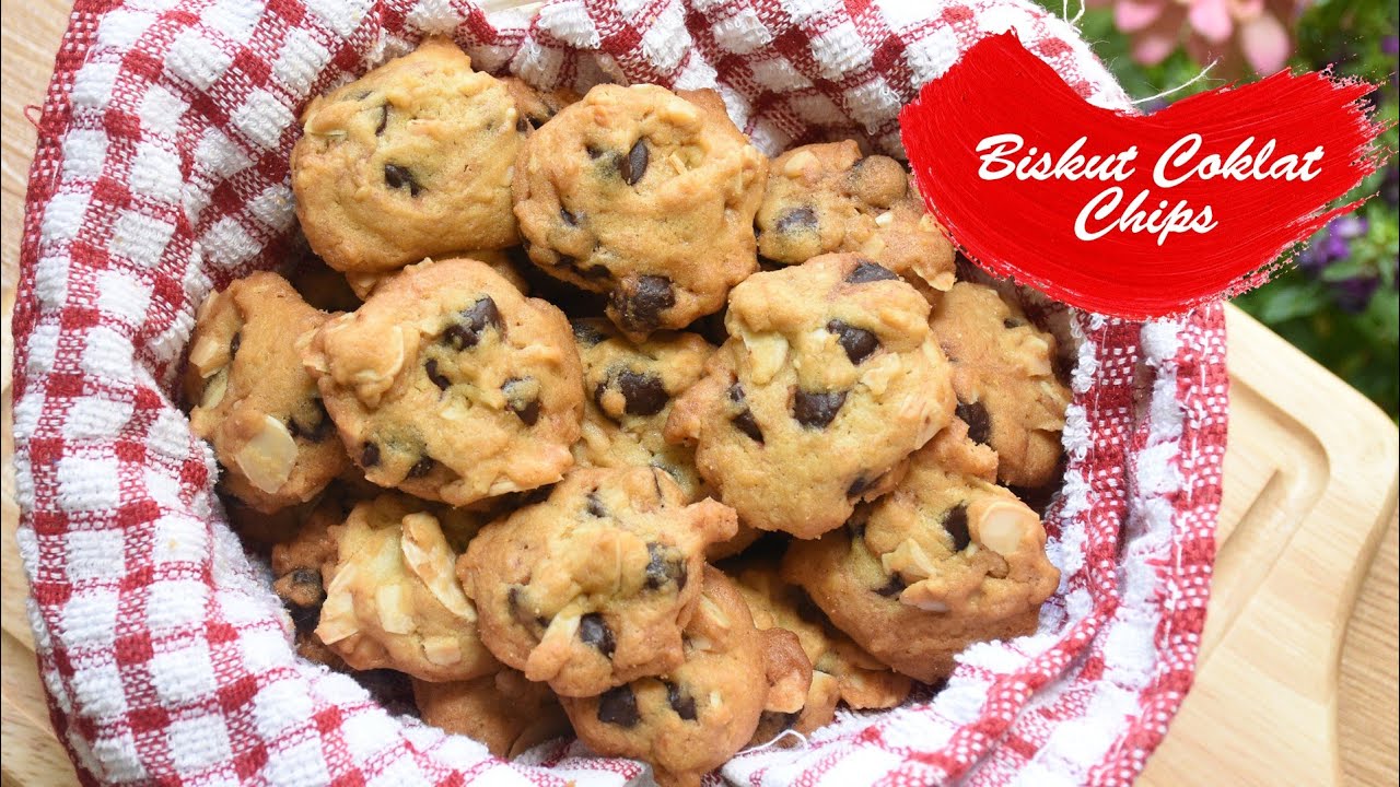 BISKUT COKLAT CHIPS ALA FAMOUS AMOS |  CRUNCHY CHOCOLATE CHIP COOKIES
