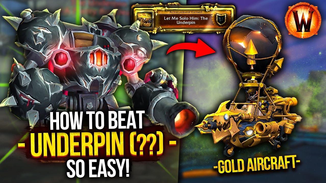 How To Beat UNDERPIN ?? and Get Gold AIRCRAFT so EASY ✅ Let Me Solo Him |  Underpin Guide