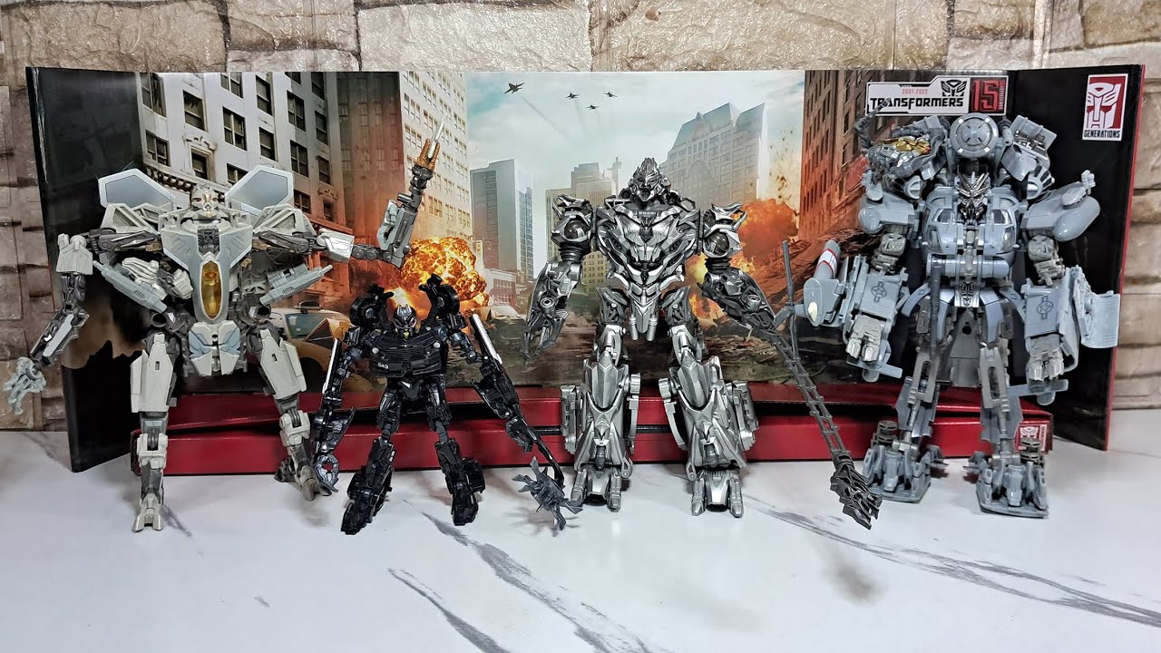 Transformers Studio Series 15th Anniversary Decepticons 4-pack Unboxing ASMR