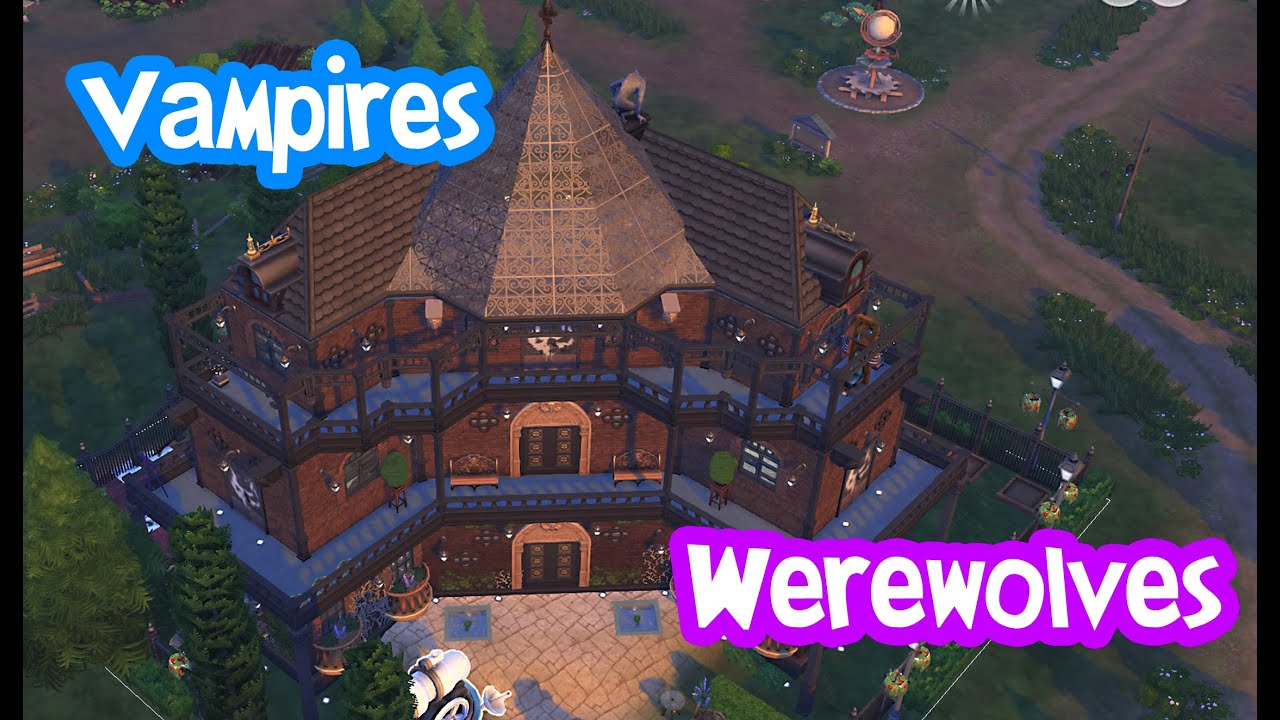 Building the WereVamp Manor on Sims4 - Speed Build