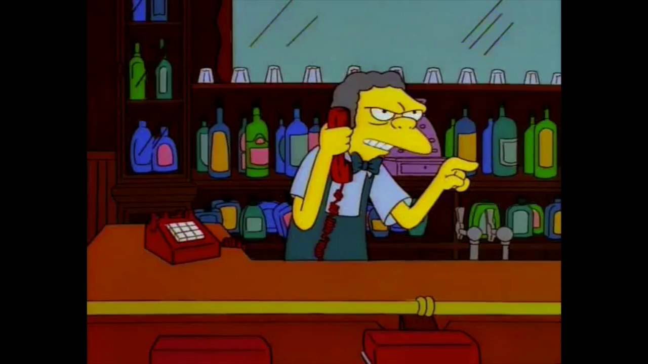 MR BURNS CALLS MOE'S TAVERN