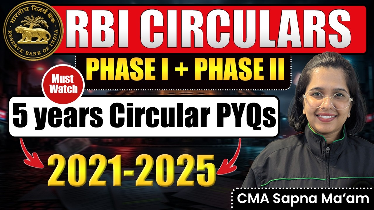 RBI Grade B 2026 | Last 5 Year Circulars PYQs | RBI Grade B PYQs Discussion | RBI Phase 2 PYQS