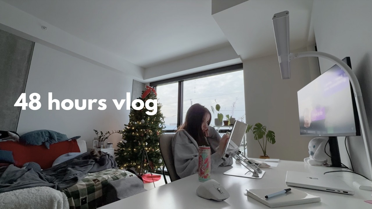 48-hour study vlog to catch up on a month of uni 🤡