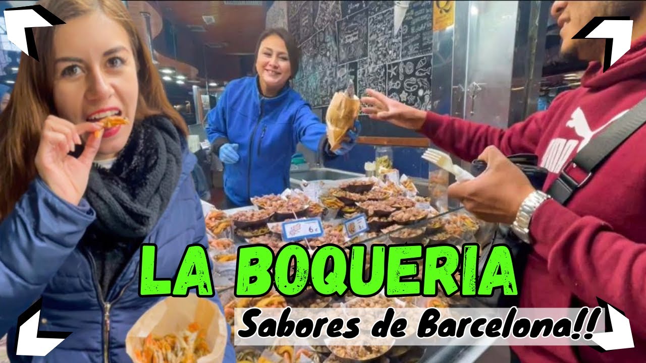 🦐Mercado de la Boquería Barcelona  || El más CARO 😱