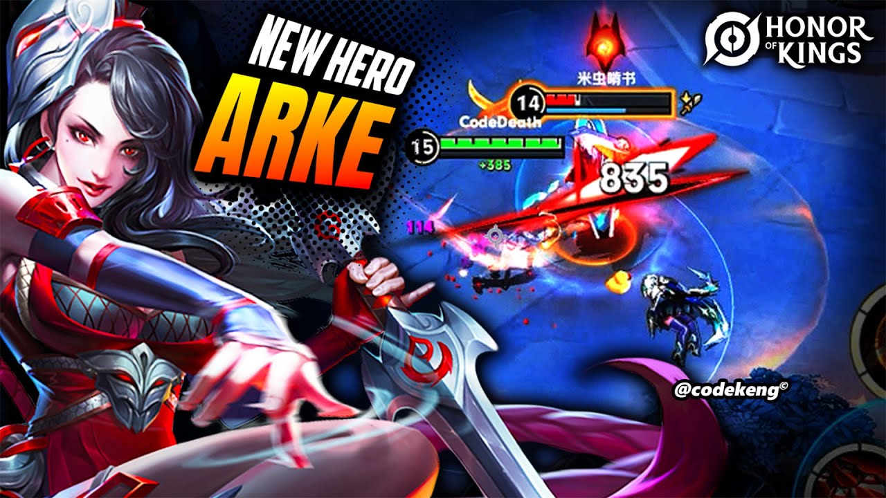 Arke New Hero Quadrakill ! Honor of Kings Global