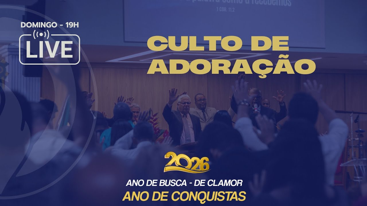 Culto de Louvor e Adoração - Dom 15/03/2026