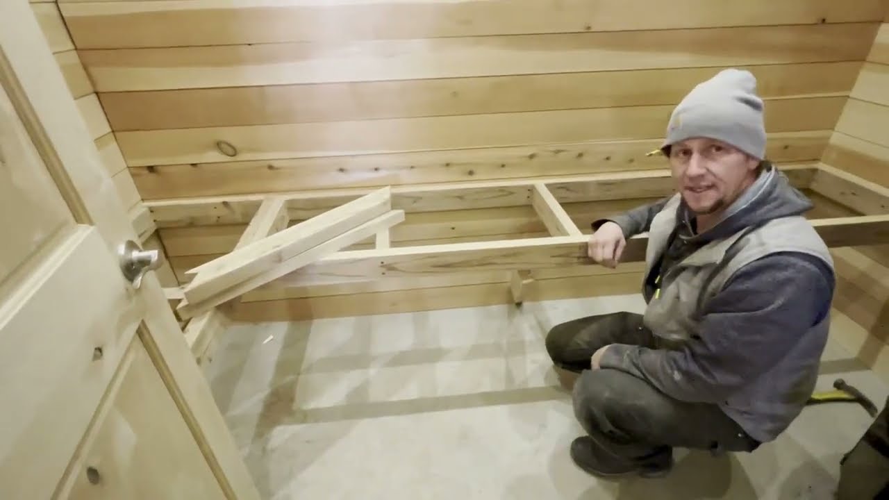 ЗАВЕРШАЕМ РАБОТЫ ПО ПОЛКЕ ИЗ КЕДРА ДЛЯ НАШЕЙ БАНИ \\ MOUNTAIN MAPLE RANCH