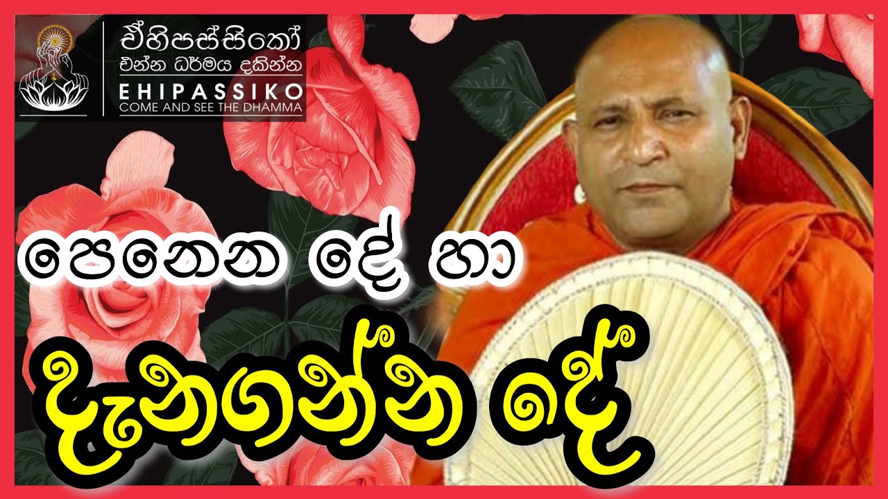 පෙනෙන දේ හා දැනගන්නදේ |Ven Mankadawala Sudassana Thero bana | Ehipassiko Dharmaya | ඒහිපස්සිකෝ ධර්මය