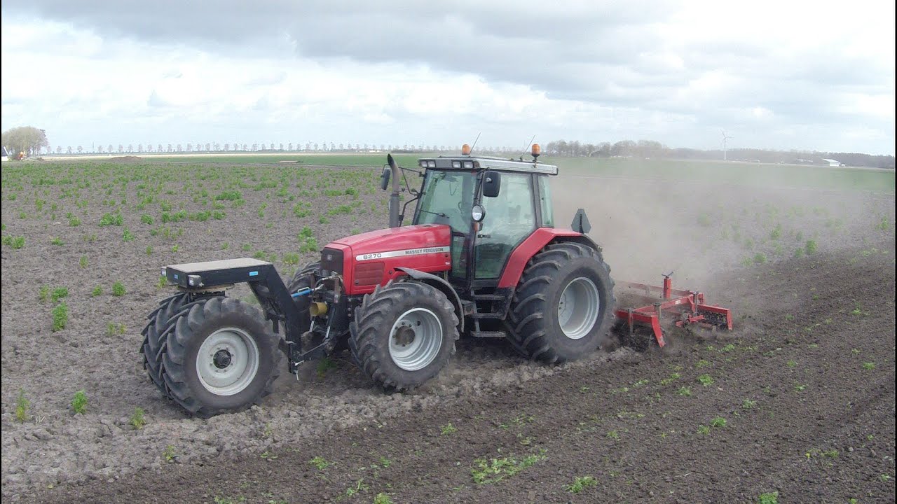 Seedbed preparation with MF, Steketee MaxiSprint and DCR nosewheel