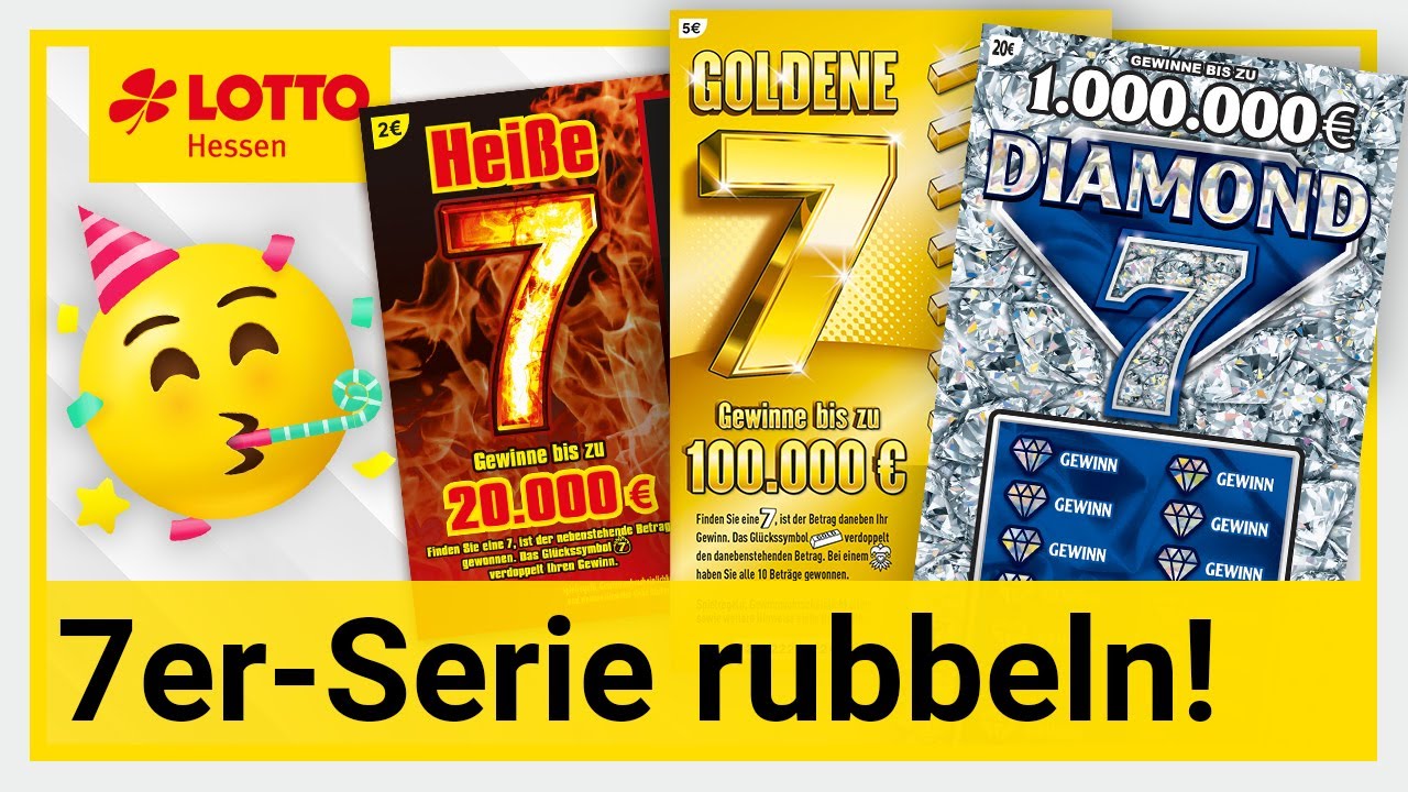 Die 7er Rubbellosfamilie im Sonntagsglück Nr. 20 | Lotto Hessen | Rubbelkönig 🍀