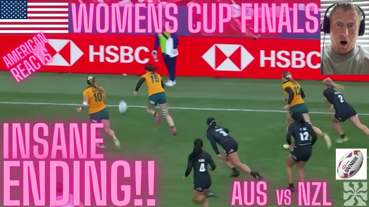 American Reacts Rugby Women's Cup Final INSANE ENDING!!!