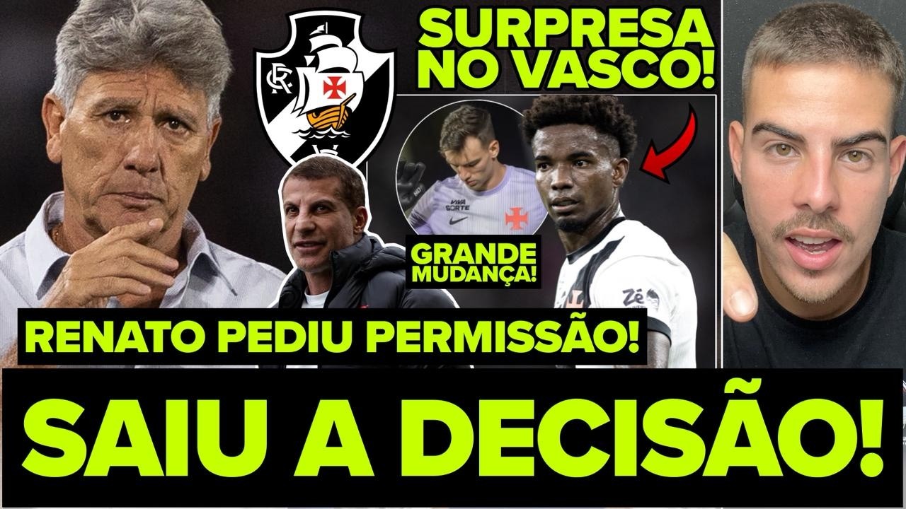 SAIU A RESPOSTA QUE O TORCEDOR QUERIA! NOVO CAPITÃO NO VASCO! RENATO GAÚCHO COM O PÉ NA PORTA! E+