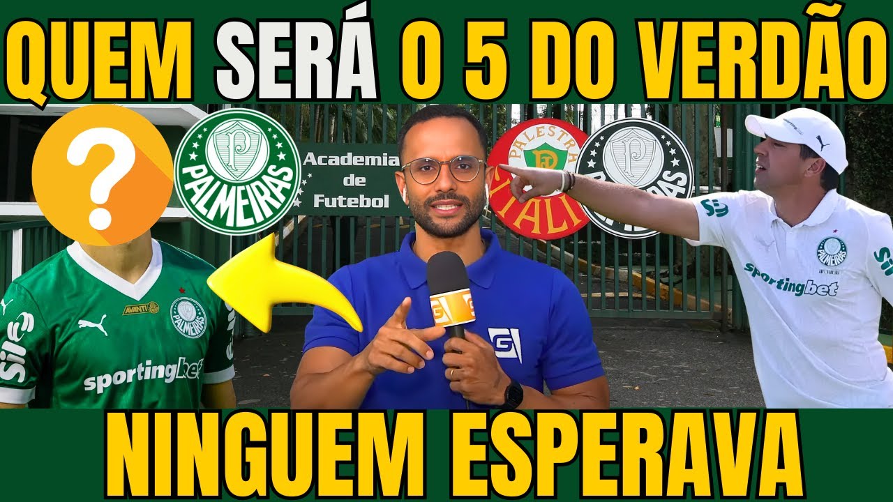 MERCADO DA BOLA DO VERDÃO! PALMEIRAS SUPREENDEU A TODOS COM O JOGADOR QUE VAI ASSUMIR A CAMISA 5!