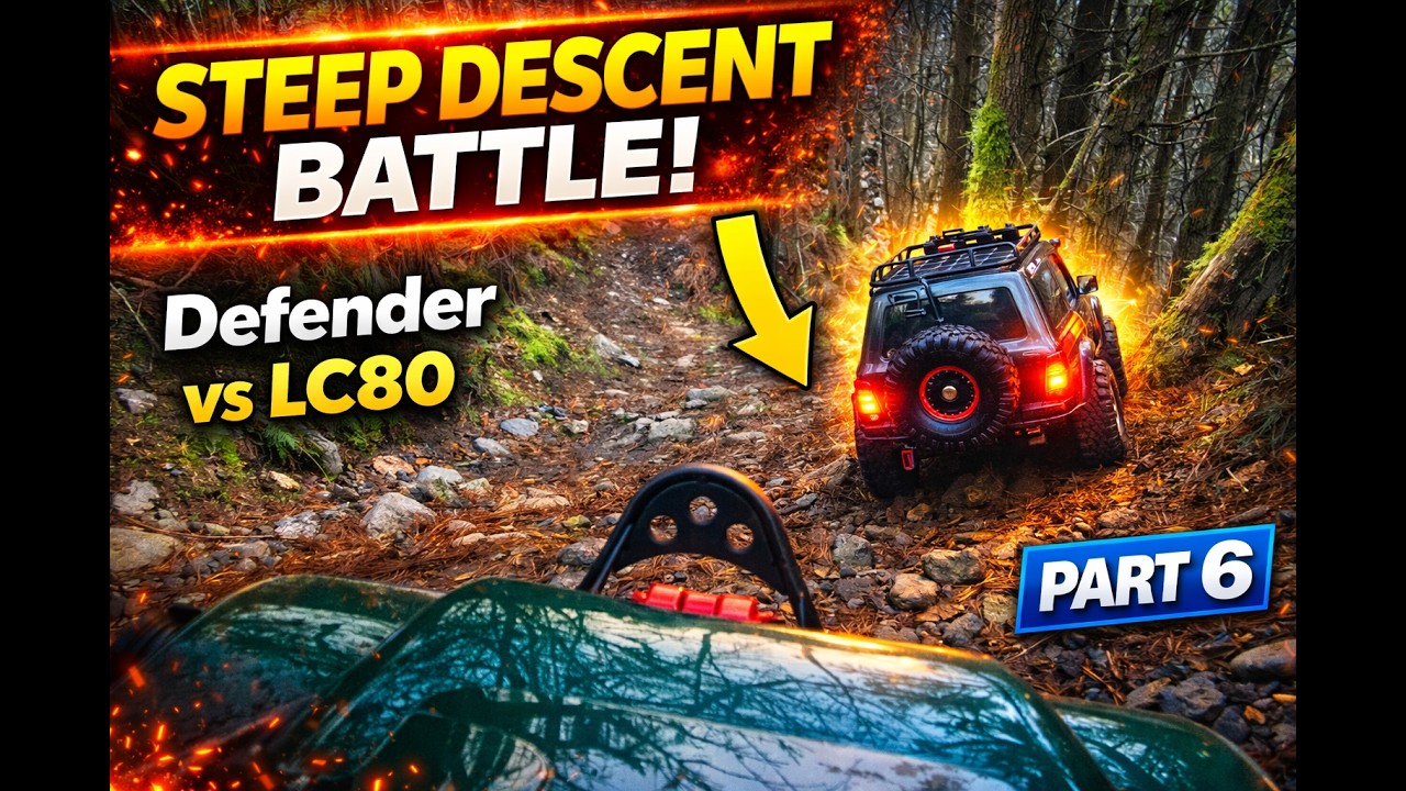 Epic Forest Trail Crawl 🌲 | TRX-4 Defender & FCX10 LC80 in Action