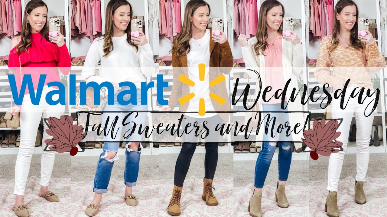 ANOTHER *HUGE* WALMART WEDNESDAY: FALL SWEATERS! And More! 💕🍁