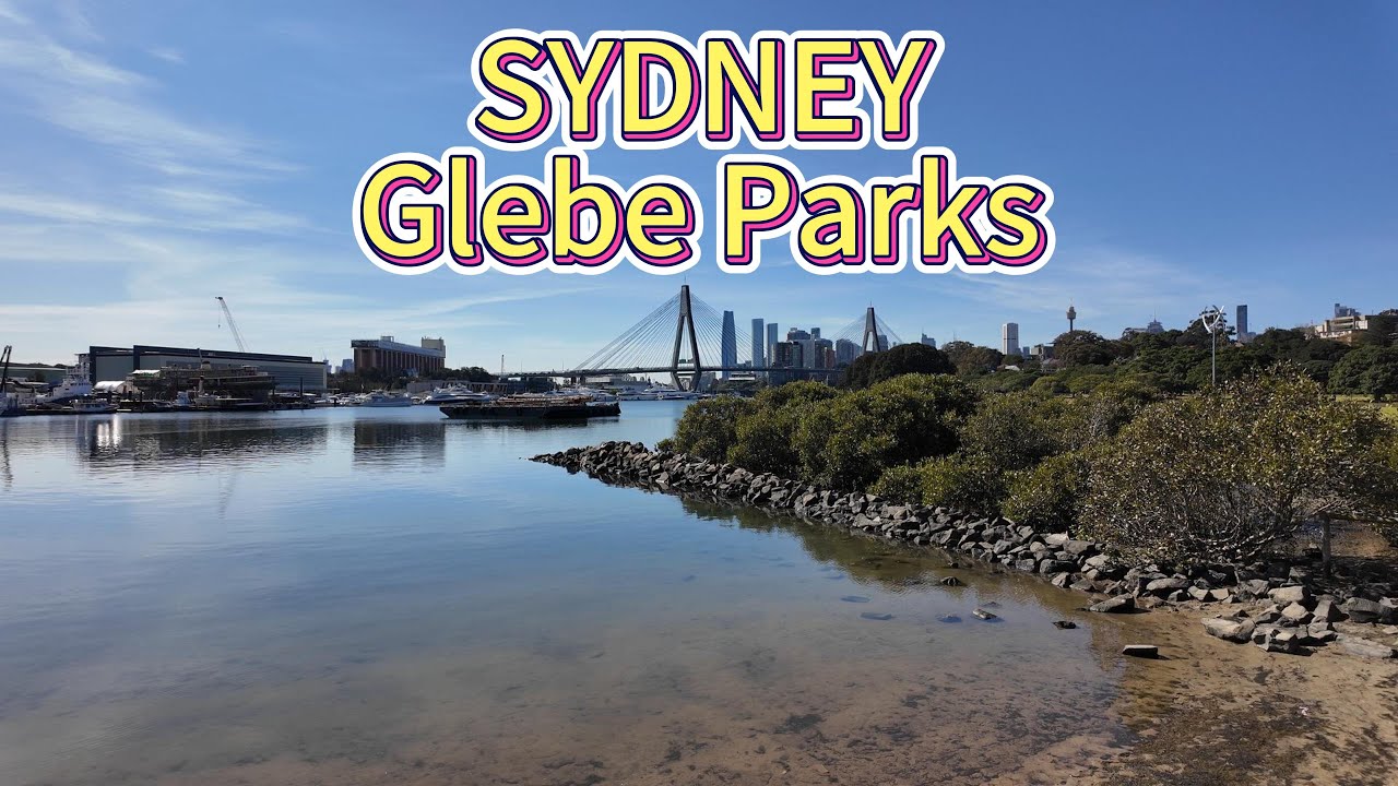 Sydney Glebe Foreshore Parks Walking Tour | 4K Scenic Walk