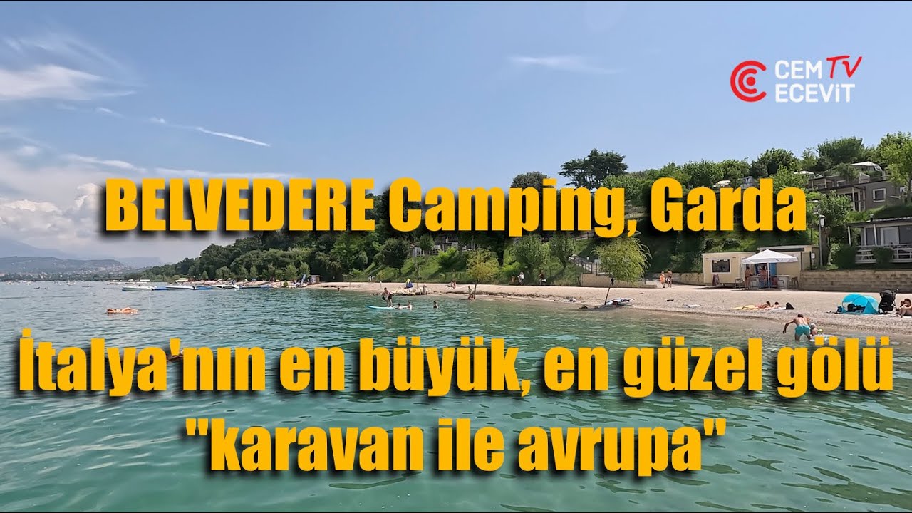 Garda gölünde, güzel bir karavan kampı, Lazise İtalya/A nice camping in the Garda lake, Lazise Italy