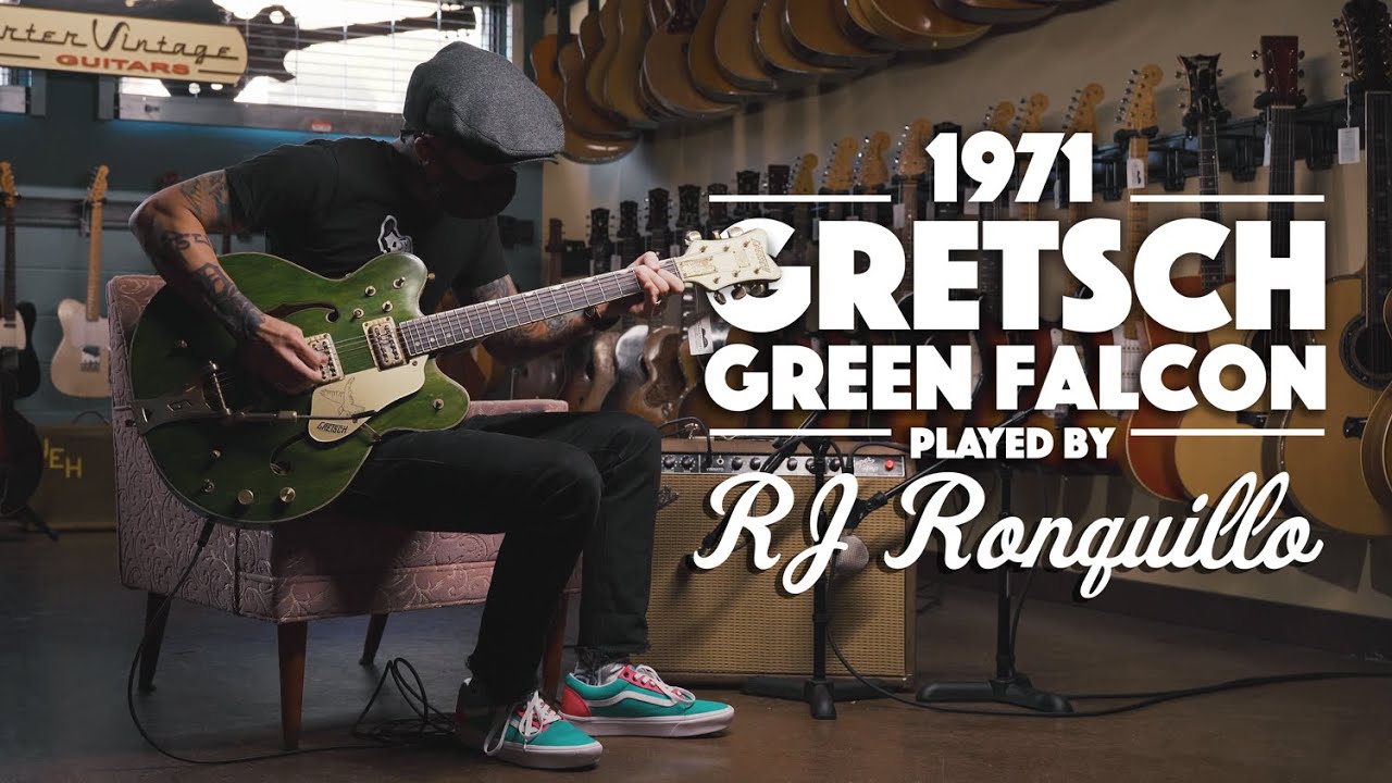 1971 Gretsch Green Falcon played by RJ Ronquillo