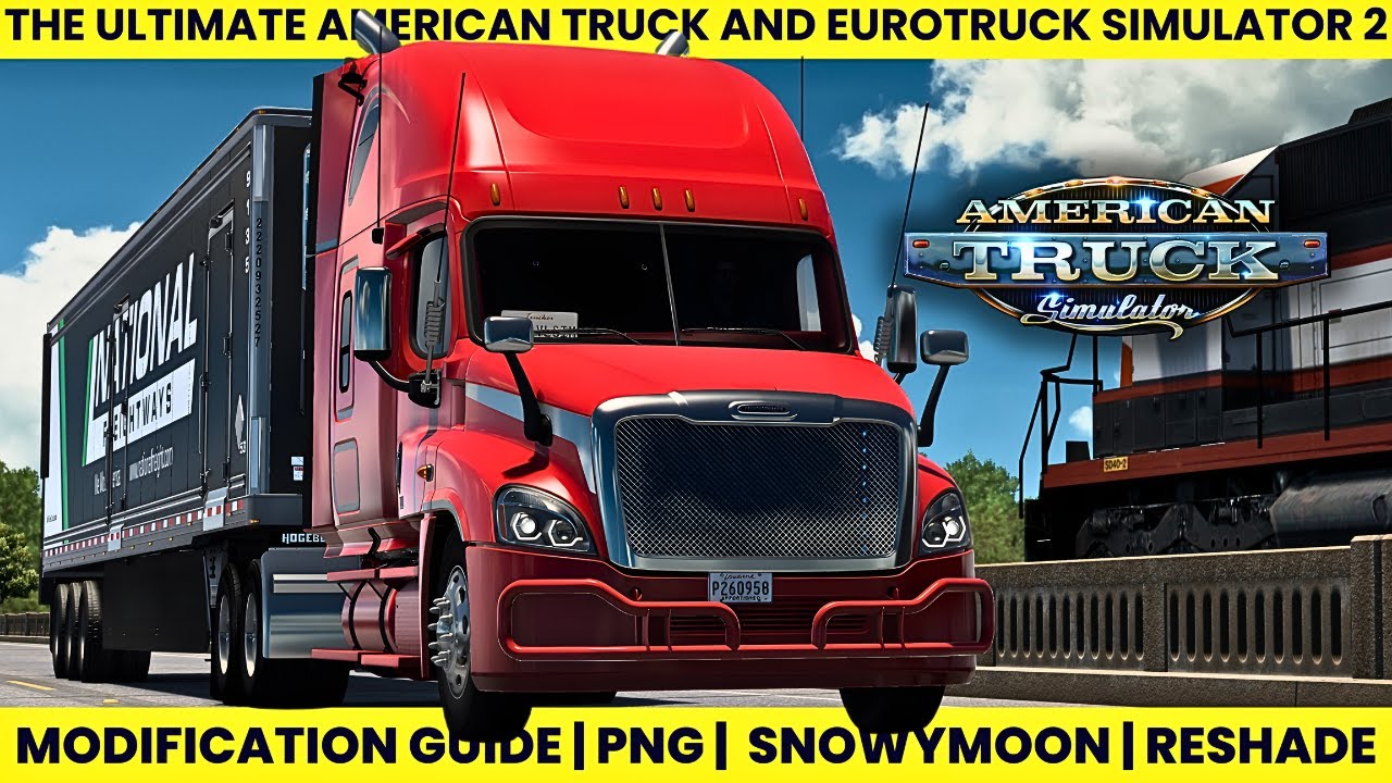 Сделайте ATS и ETS2 невероятно красивыми! 🤯 SnowyMoon + PNG + ReShade (ультрареалистичная графика)