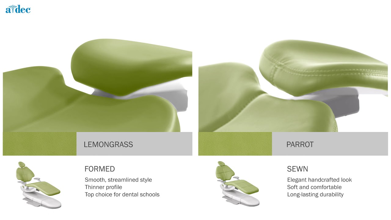 A-dec 500 Sewn vs Formed Upholstery