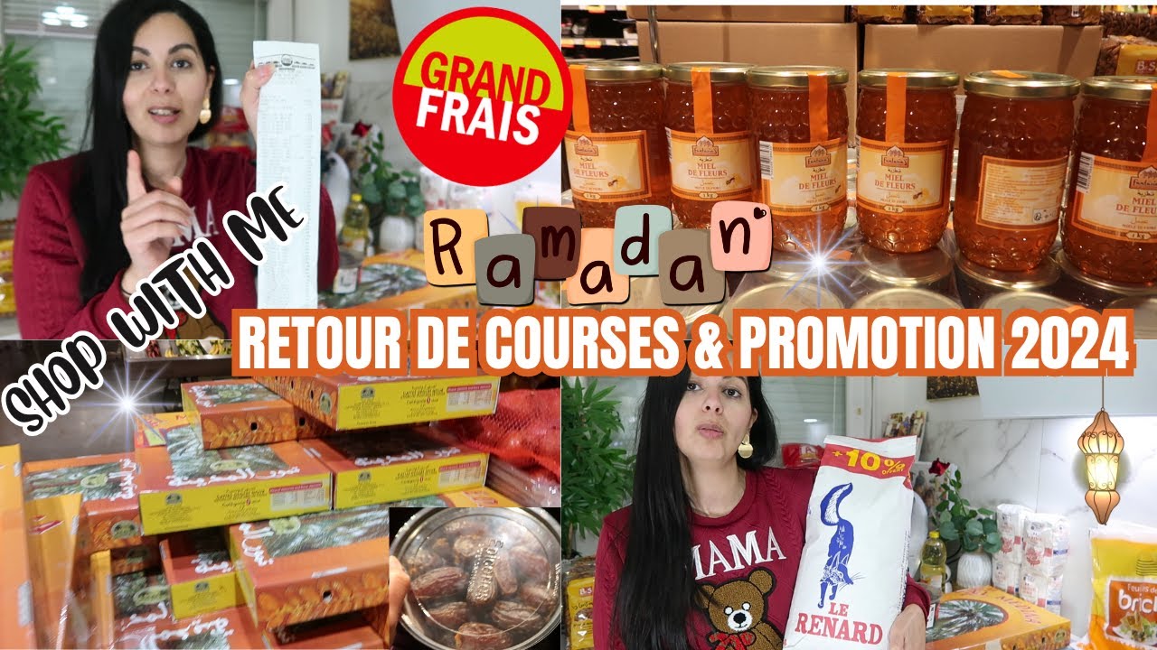 ✨MÉGA PROMOTION RAMADAN 2024 GRAND FRAIS/EN COURSE AVEC MOI /RETOUR DE COURSE SPÉCIAL RAMADAN