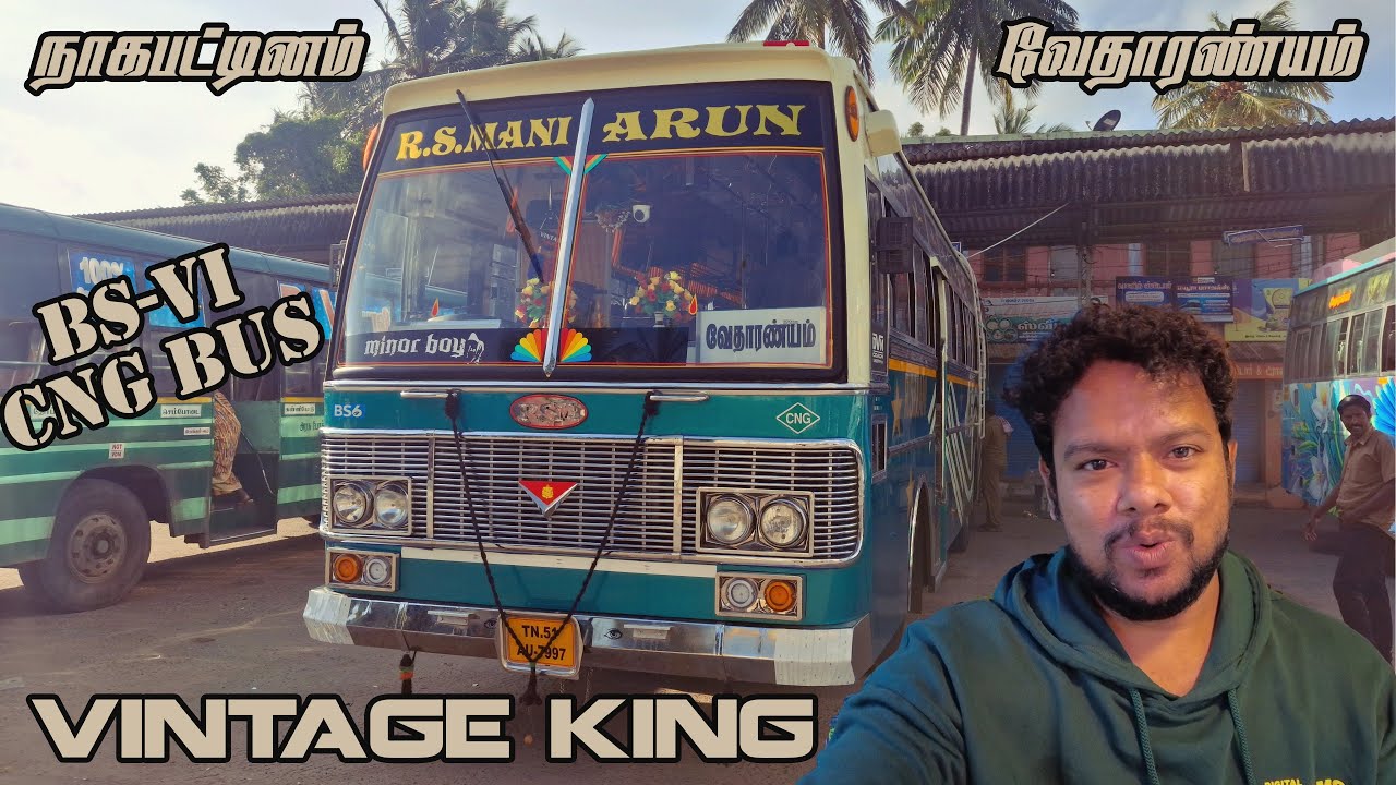 👑VINTAGE KING👑 R.S.Mani [MINOR BOY] BS6_CNG Beauty | Nagapattinam to Vedharanyam| Travel_with_RasnA