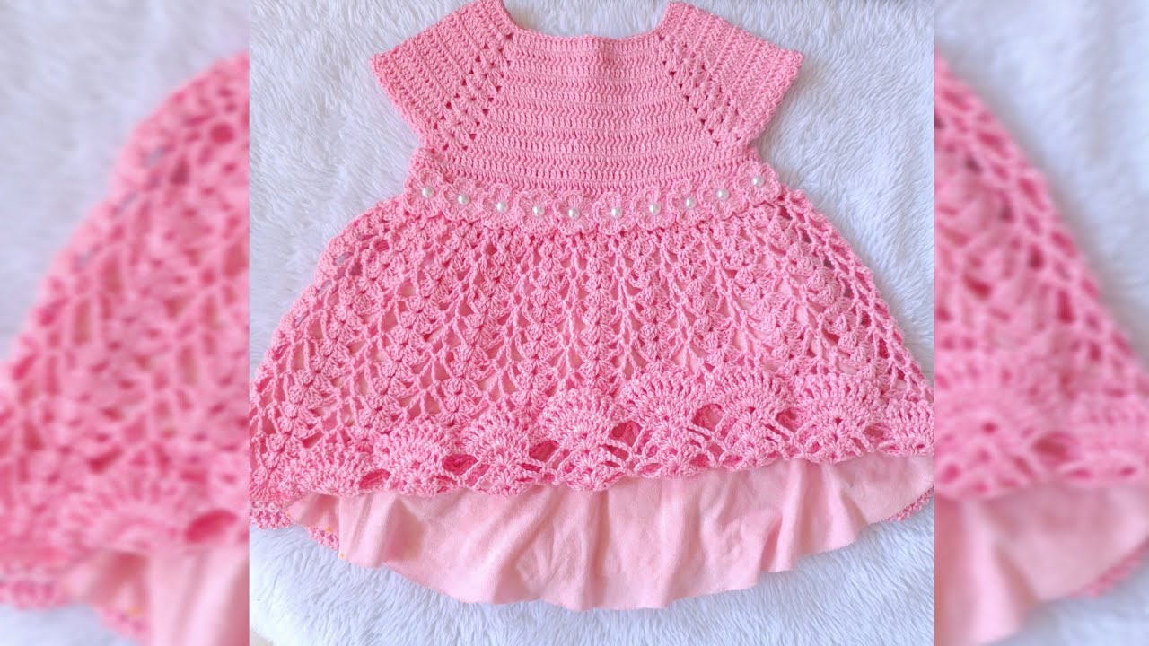 APRENDA COMO COLOCAR FORRO EM VESTIDO DE CROCHE INFANTIL