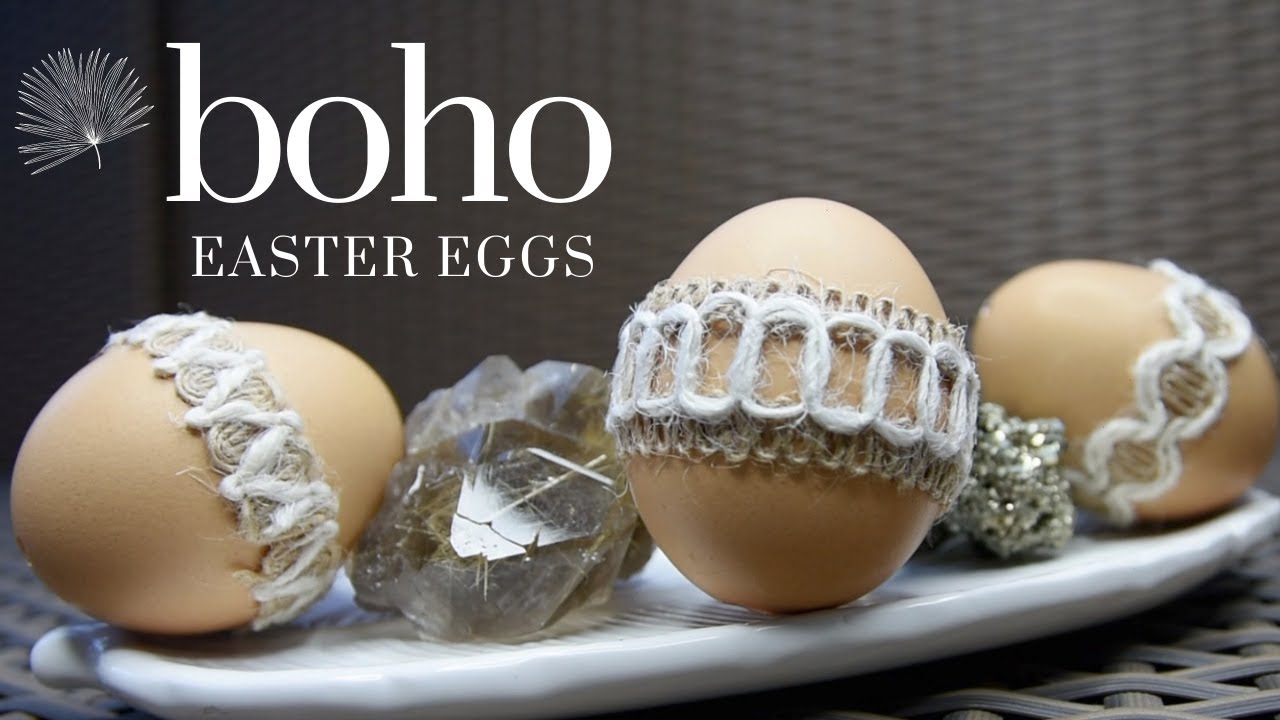 2020 Boho Easter Eggs Craft Projects (*EASY*)