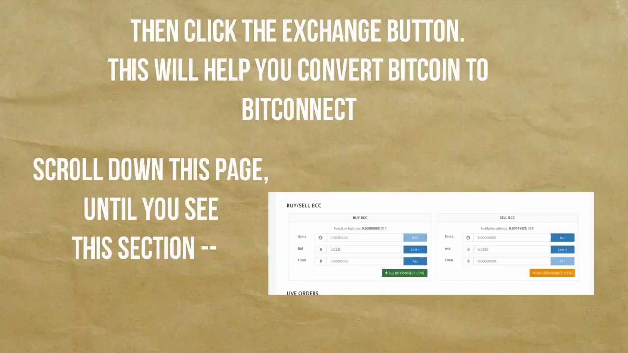 BITCONNECT TUTORIAL STEP by STEP Guide