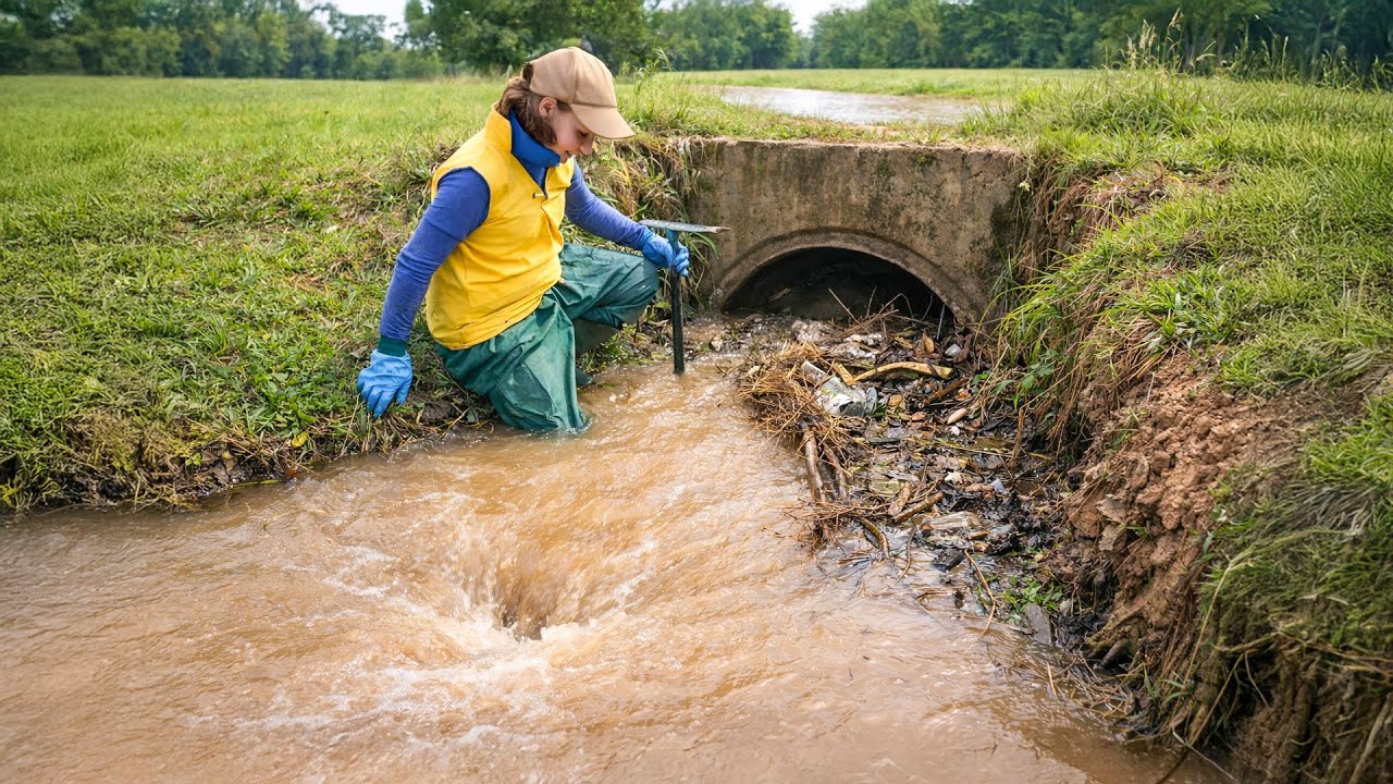 Deep Culvert Unclogging in Remote Farmland