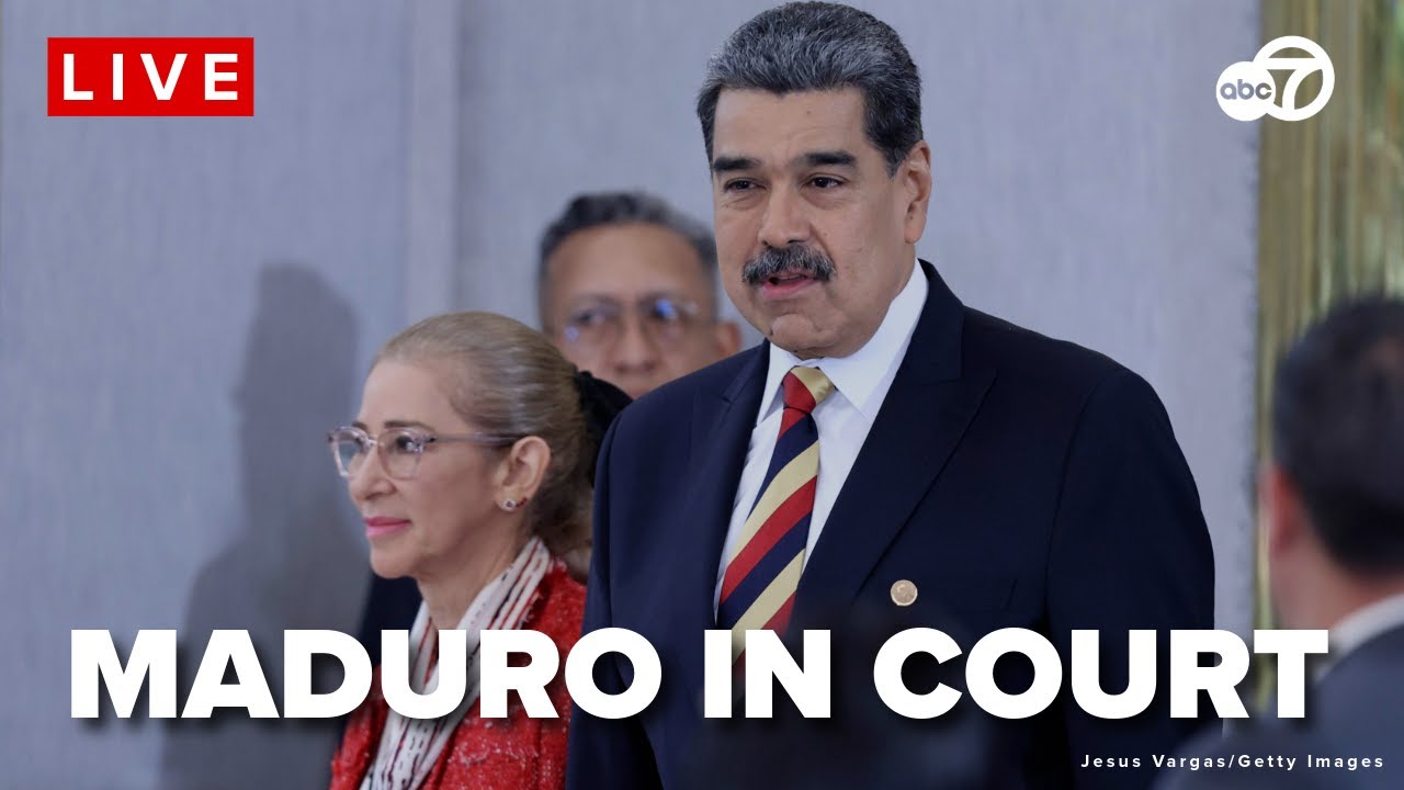🔴LIVE STAKEOUT: Venezuelan President Nicol&aacute;s Maduro due in court