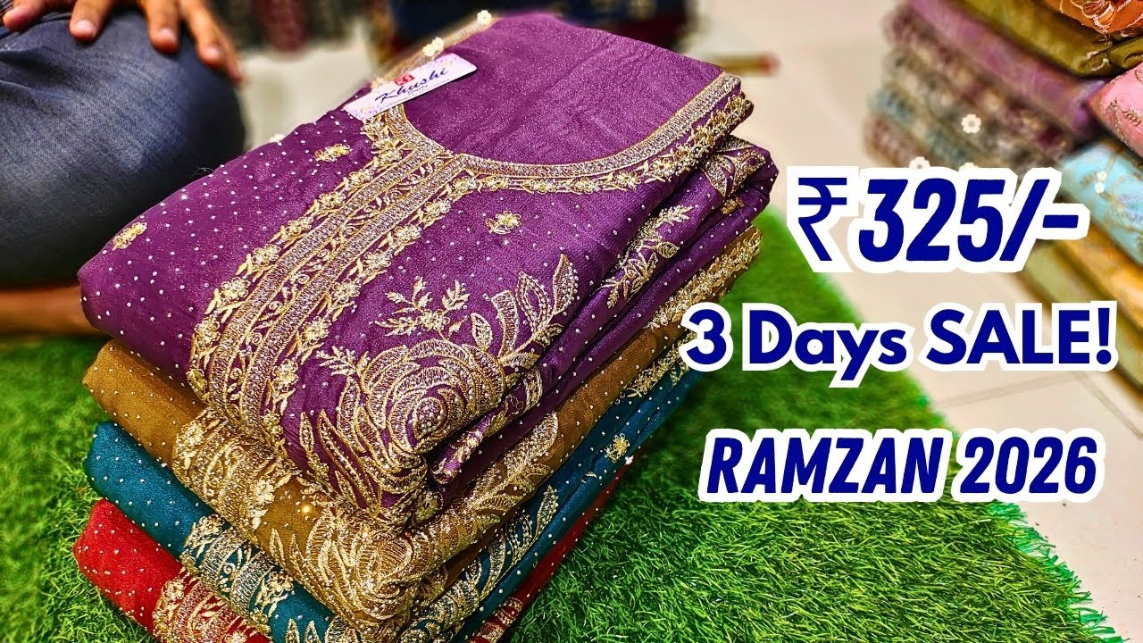 Fancy Work Suits ₹325/- Mai 😱 | 3 DAYS SALE! | GM Suits Hyderabad