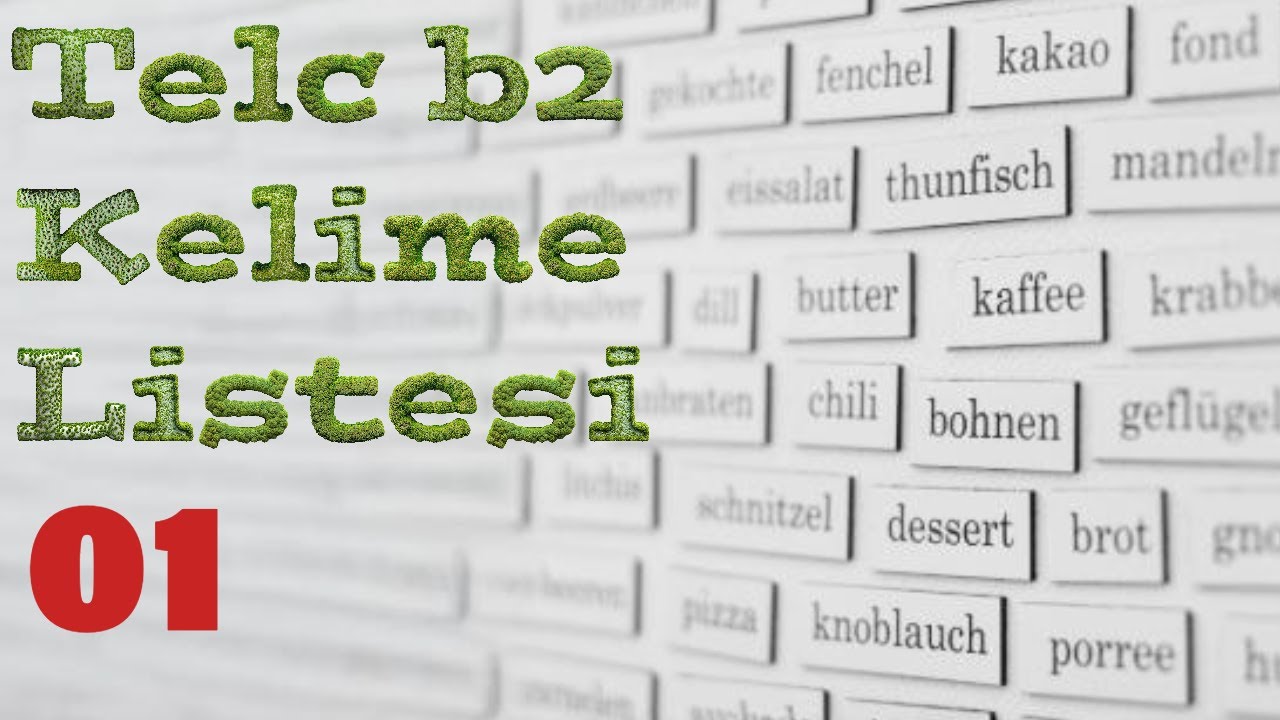 Telc B2 Kelime Listesi - 01