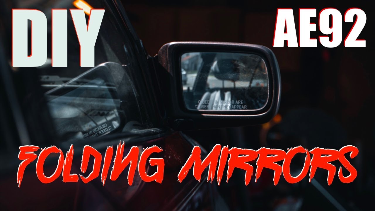 DIY Camry Folding Mirrors On MY AE92 Corolla!