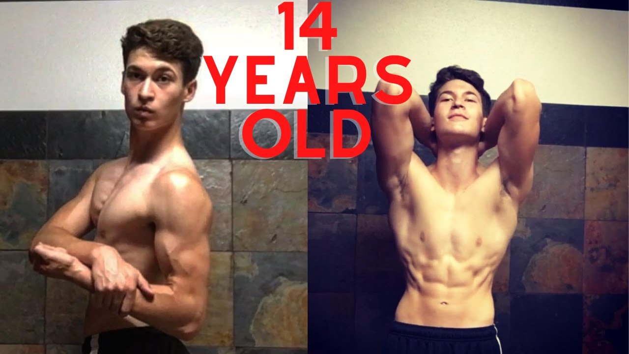 Chest/Back Workout With 14-Year-Old Bodybuilder Caden C
