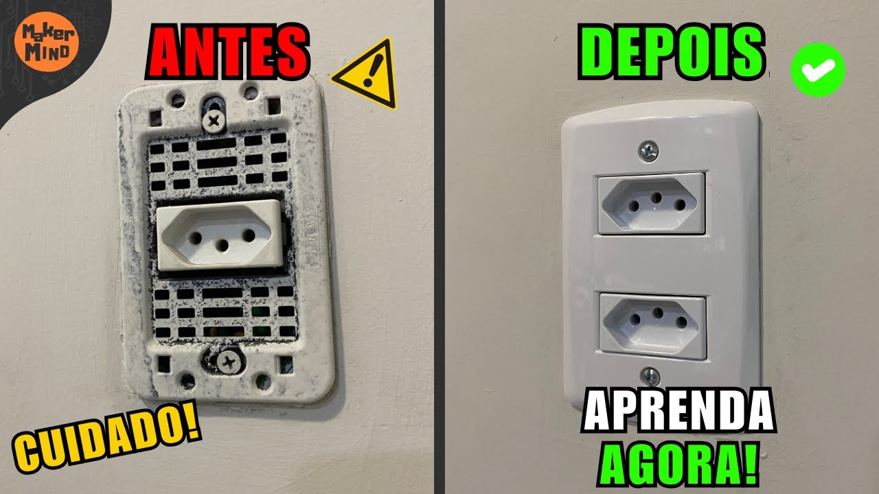 Como Instalar Tomada Dupla de Forma r&aacute;pida e Simples &ndash; Tutorial Completo!