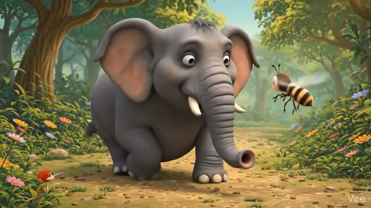 The Elephant & the Sparrow #animation #youtube #youtubeshorts #viral #viralvideo #viralreels #kids