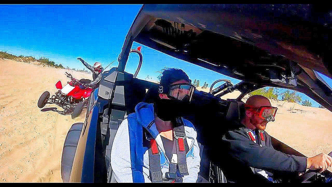 Maverick X3 XRS - A CRASH, Huge Jumps, and Wife's First Ride - At Silver Lake Sand Dunes