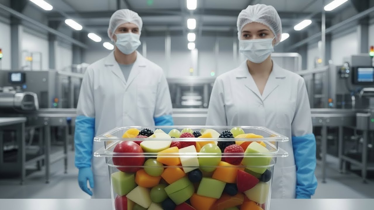 Inside a Modern American Fruit Salad Factory | From Fresh Harvest to Hygienic Packaging