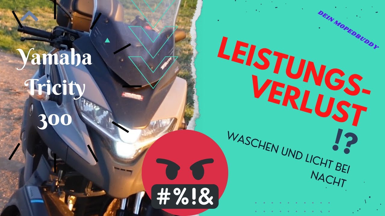 Yamaha Tricity 300 | Leistungsverlust !? | Licht bei Nacht | Waschen |