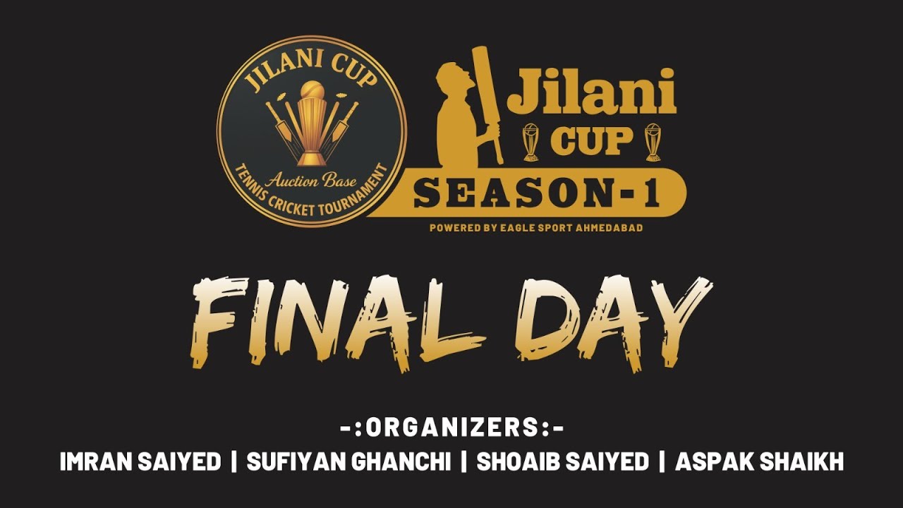 FINAL DAY || JILANI CUP TENNIS CRICKET TOURNAMENT || 📽️ live broadcast by  A ONE CRICKET